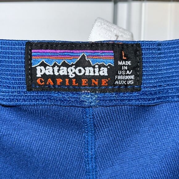 Duke Royal Blue men’s Patagonia Capilene poly hiking trail shorts L Large - Picture 2 of 4